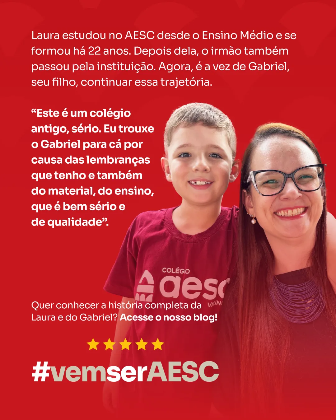 Laura, mãe do Gabriel (3º ano), psicóloga e pedagoga - imagem 1